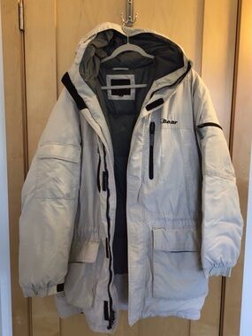 BEAR USA Men's Light Tan Puffer Jacket, size M